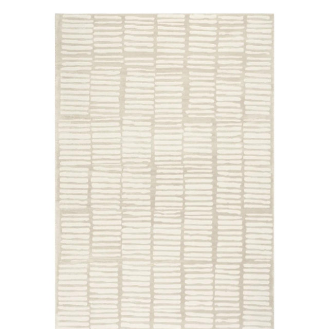7’6” x 9’8” Cranbury Plush Textured Washable Rug | Cream