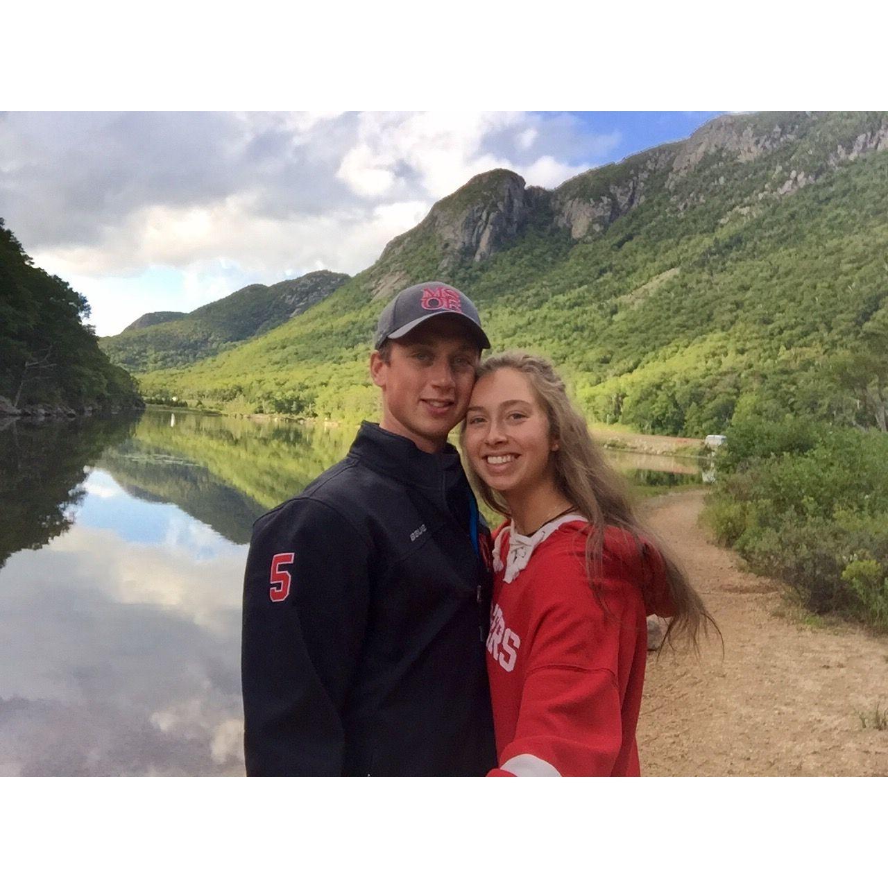 Pit stop in Franconia Notch State Park (New Hampshire) on our way to Boston (2015)