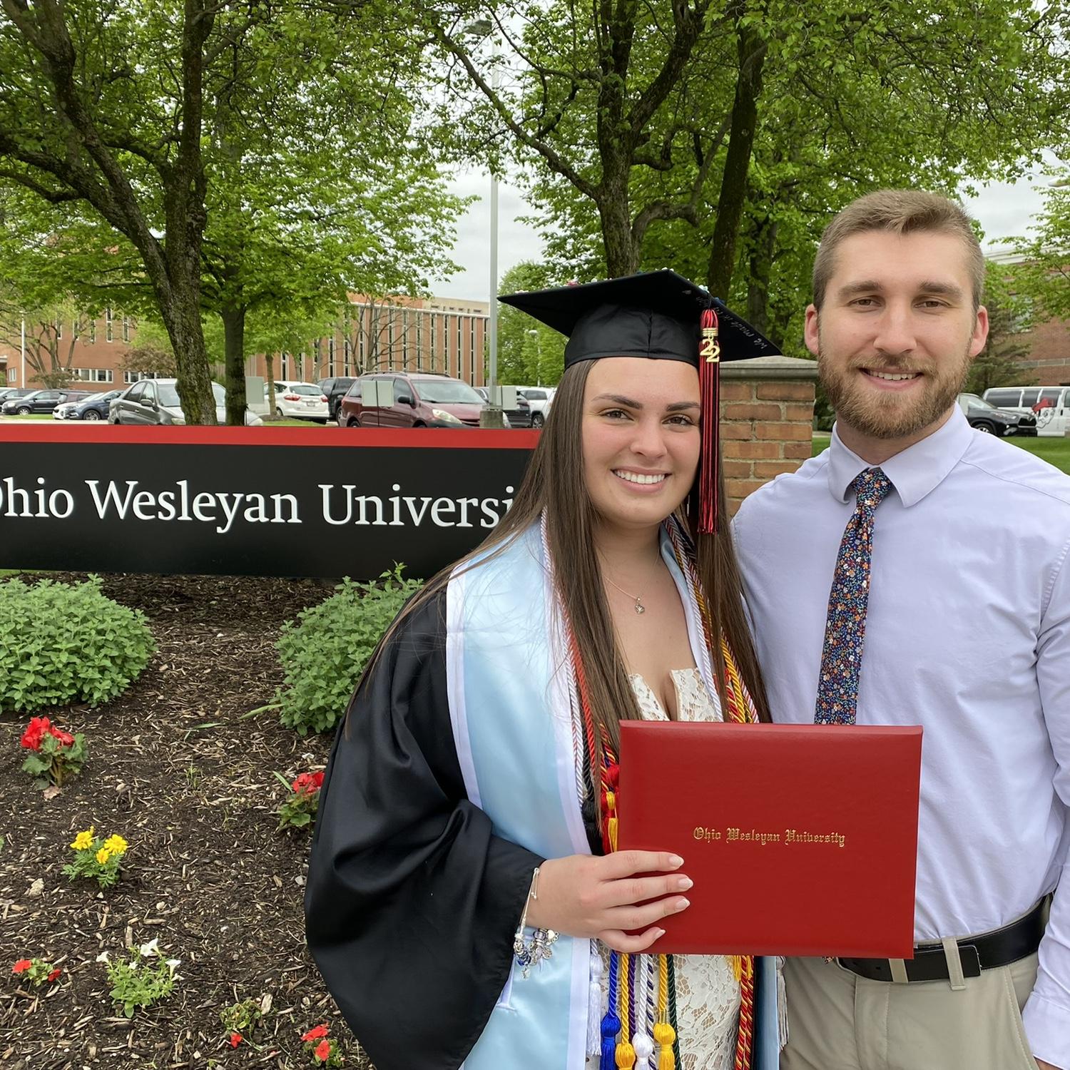 Ashleigh's graduation from OWU in May 2022