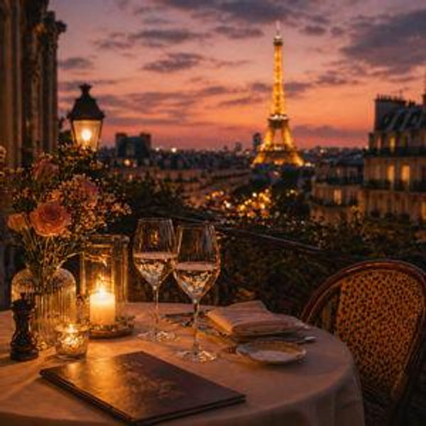Candlelit Dinner in Paris
