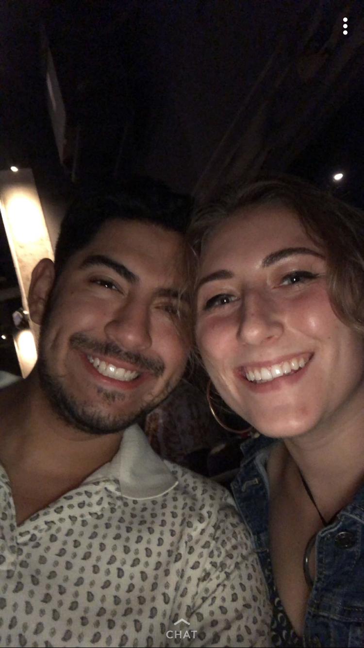 Mallory and Esteban seeing a show