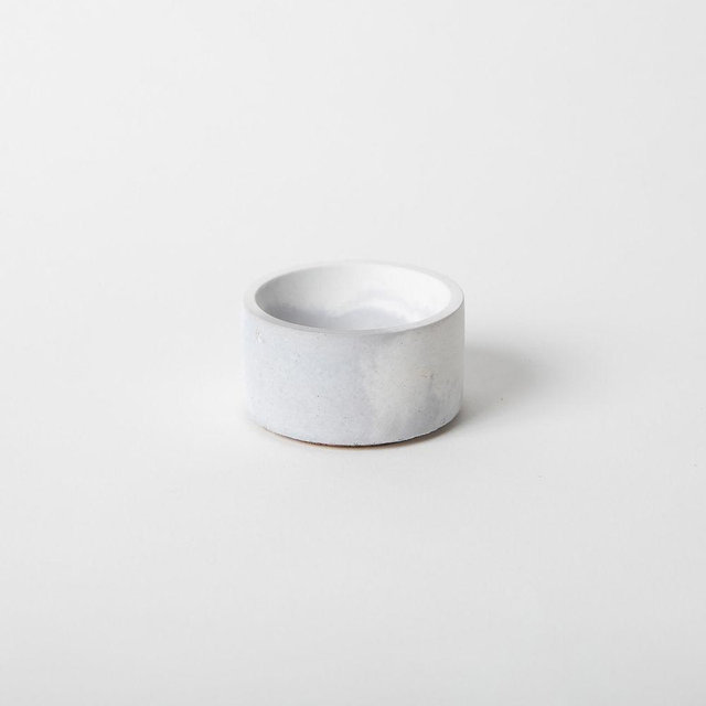 Incense Holder, Marbled Gray & White