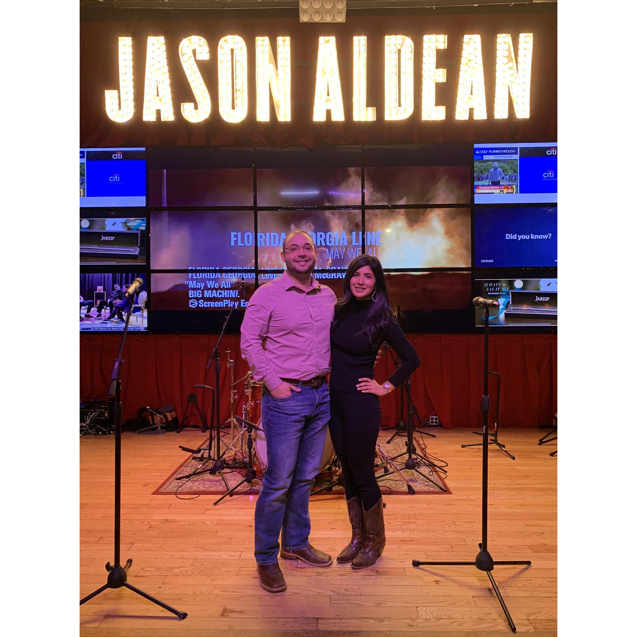 I’m pretty sure I embarrassed him when I just had to have a picture on the stage at this restaurant 😂