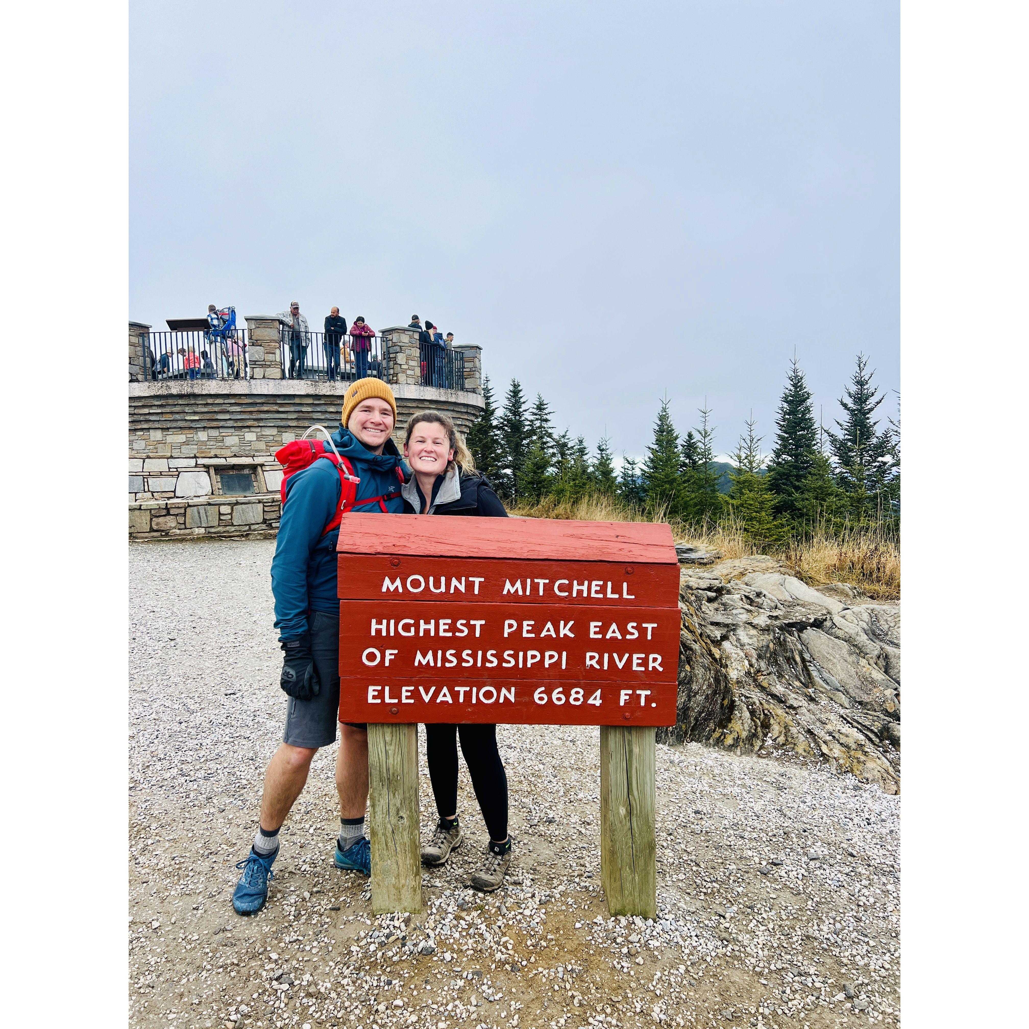 Hiking to the top of Mt. Mitchell in North Carolina (2023)