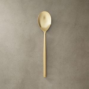 rush gold serving spoon