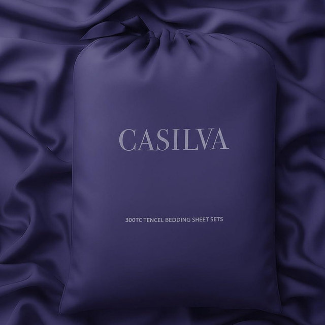 CASILVA Eucalyptus Sheets - Infused with Silver for Anti-Odor, Softer Than Silk Fibers, More Cooling Than Cotton - Perfect for Hot Sleepers & Sensitive Skin - 100% Tencel Lyocell - King Sheet Set