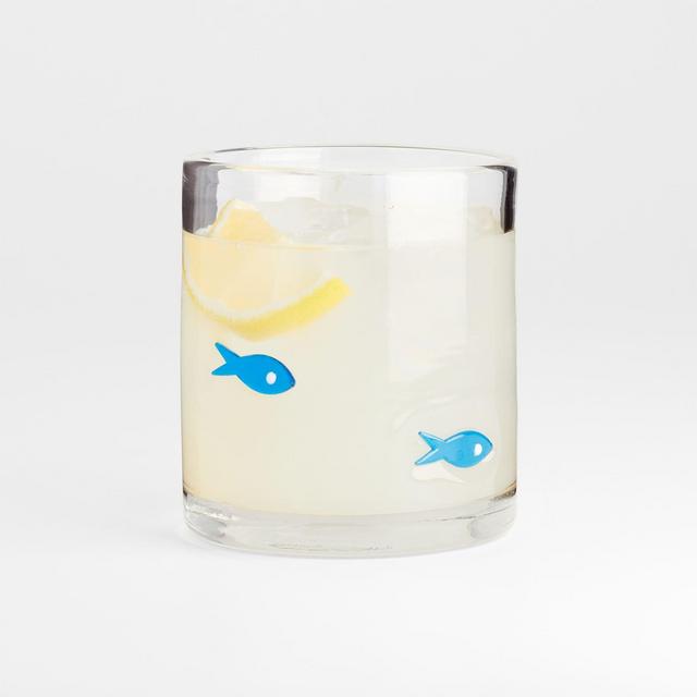 Fish Glass Double Old-Fashioned Glass