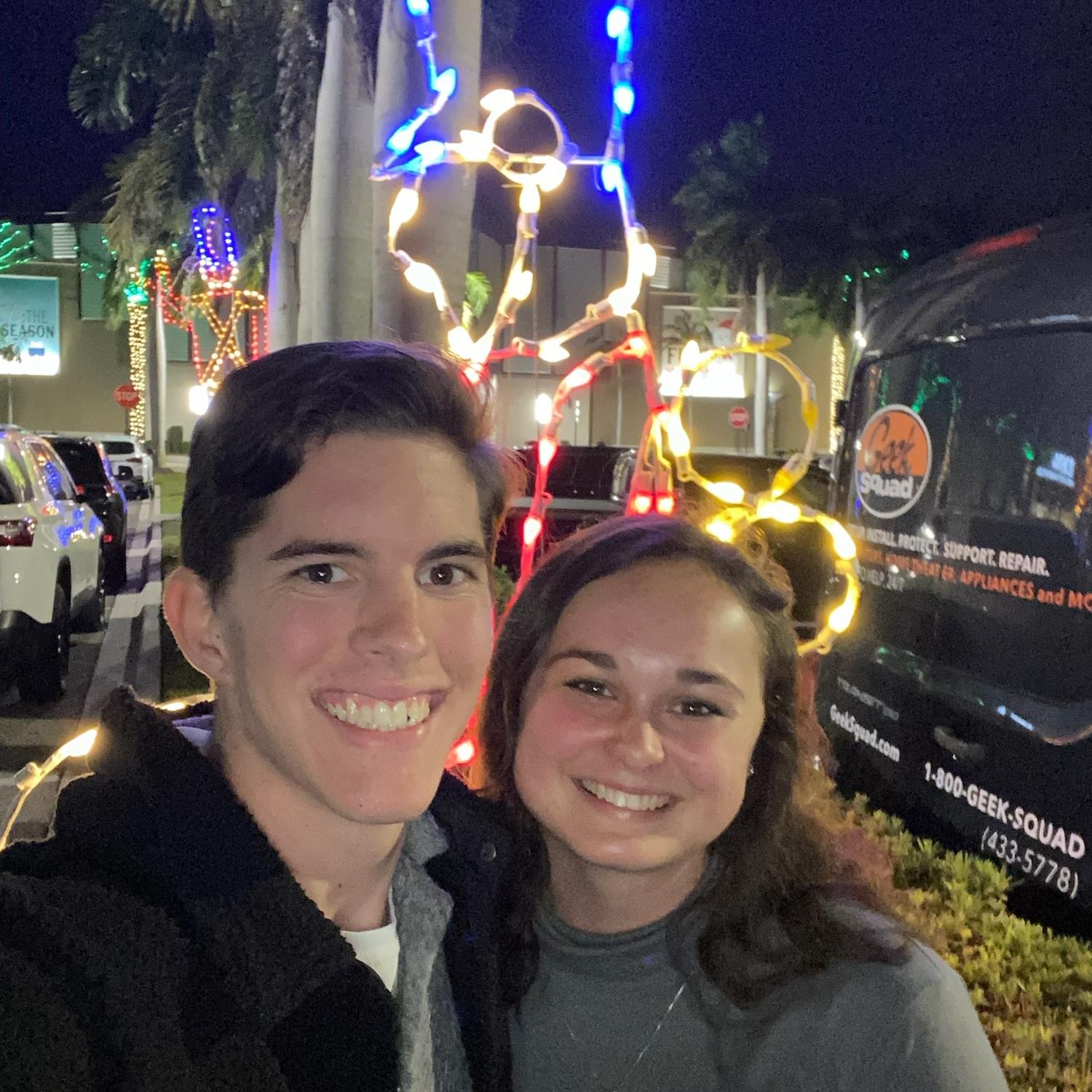 The evening of our first date in downtown Lakewood Ranch