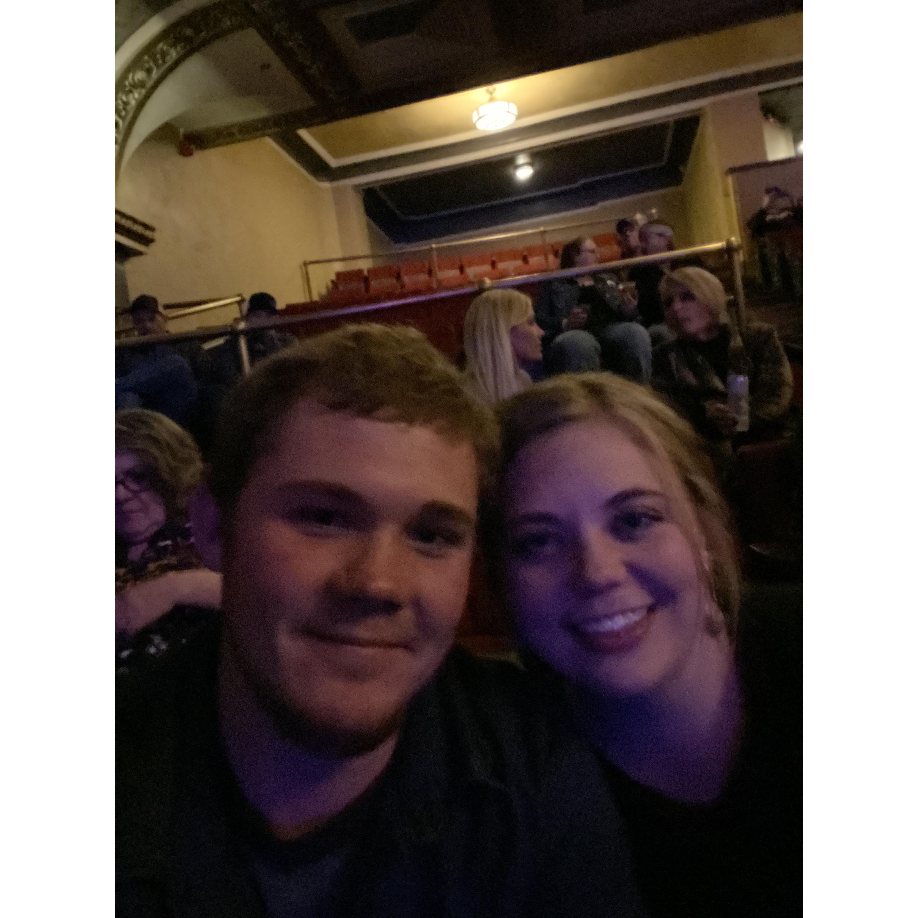 We went to the Whiskey Myers concert for a date night. Our last photo together before he proposed!