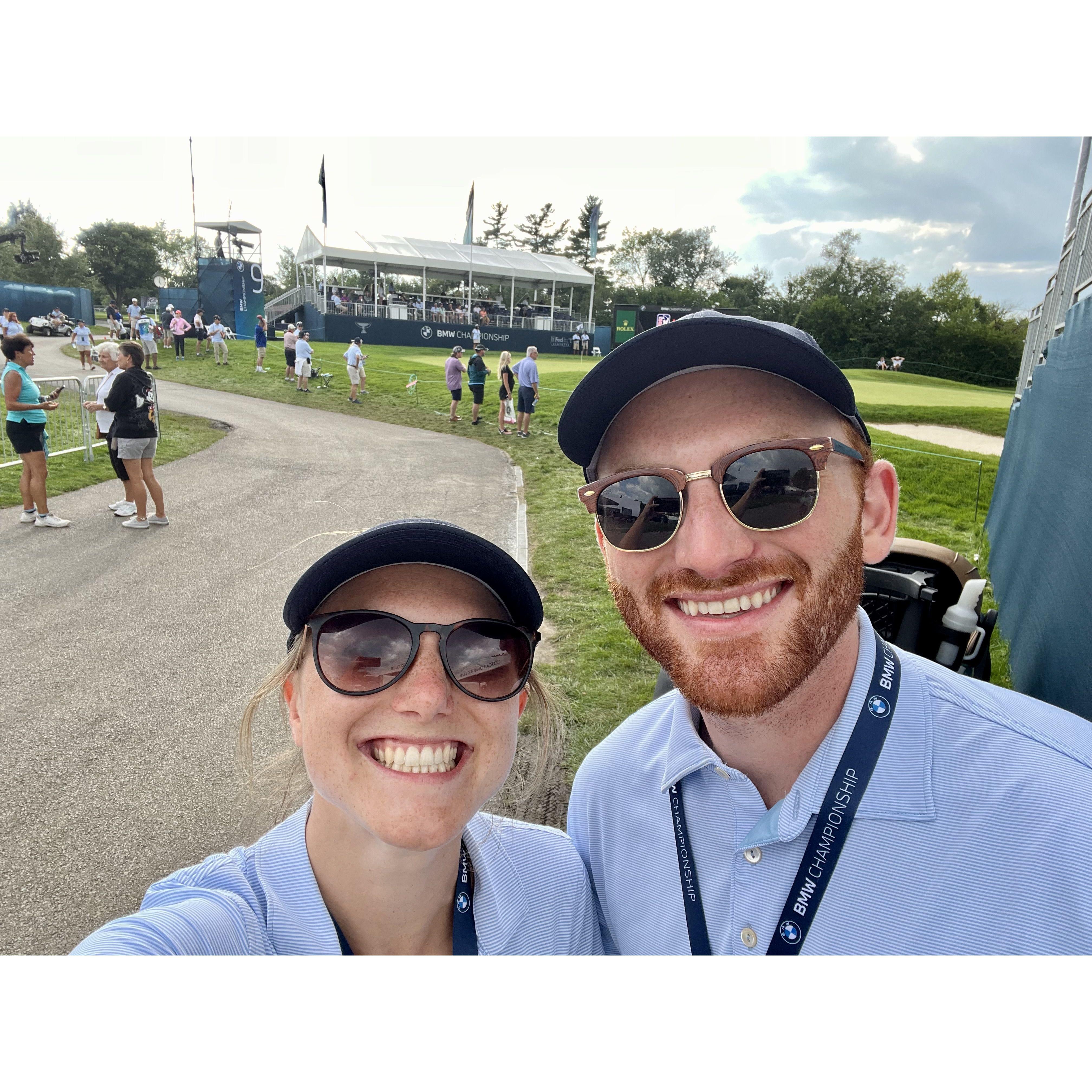 August 17th, 2023 - We volunteered at the BMW Championship! This was our first golf tournament we attended together and it's safe to say it will not be our last!