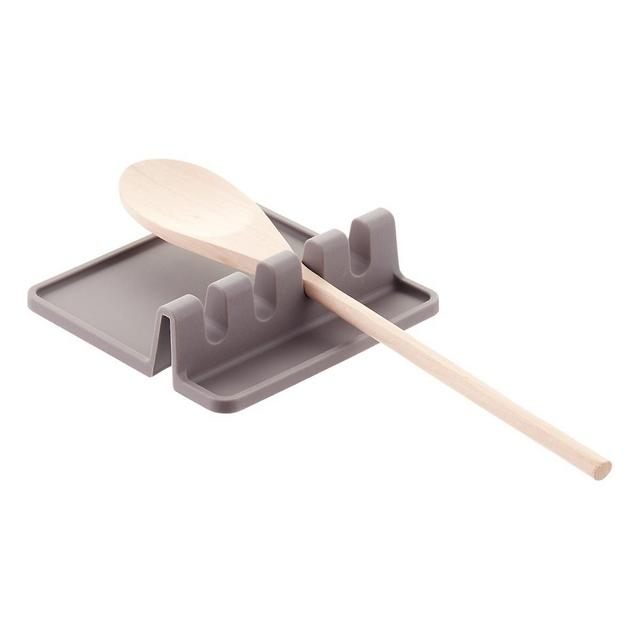 Grey Silicone Utensil Rest