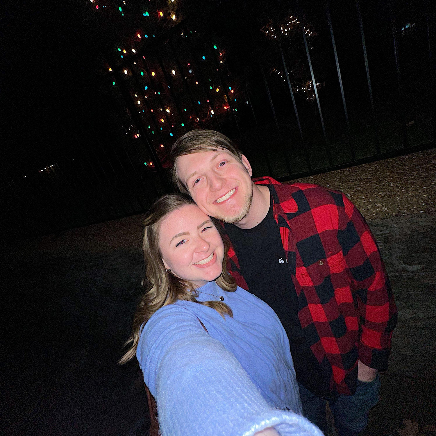Trying to squeeze in some Christmas time together during the busy Christmas season at work!