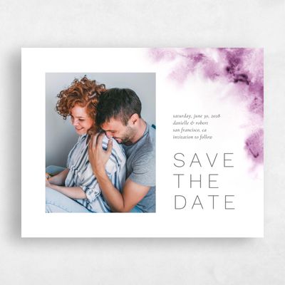 Mauve, Purple Wedding Save the Date - Bartlett Photo