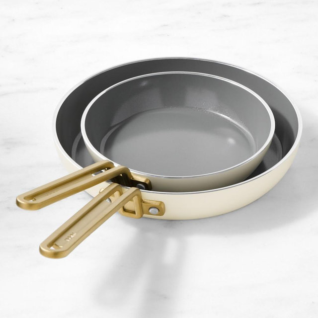 GreenPan™ Stanley Tucci™ Ceramic Nonstick Fry Set, 8" & 10", Carrara White