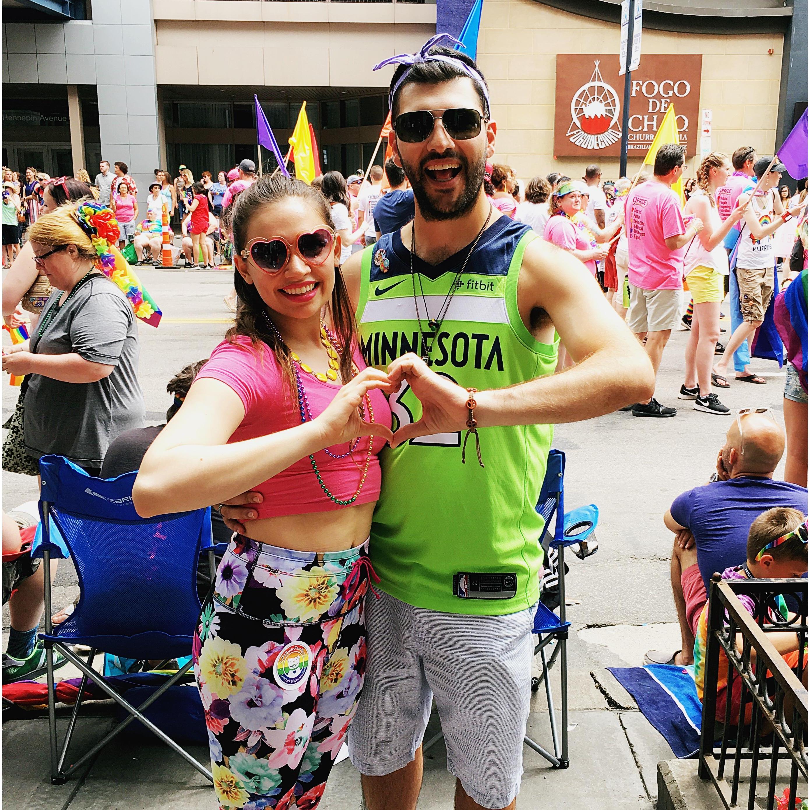 Celebrating Pride in Minneapolis, love is love!! Summer 2018