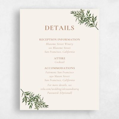 Linen, Beige Wedding Enclosure - Keely