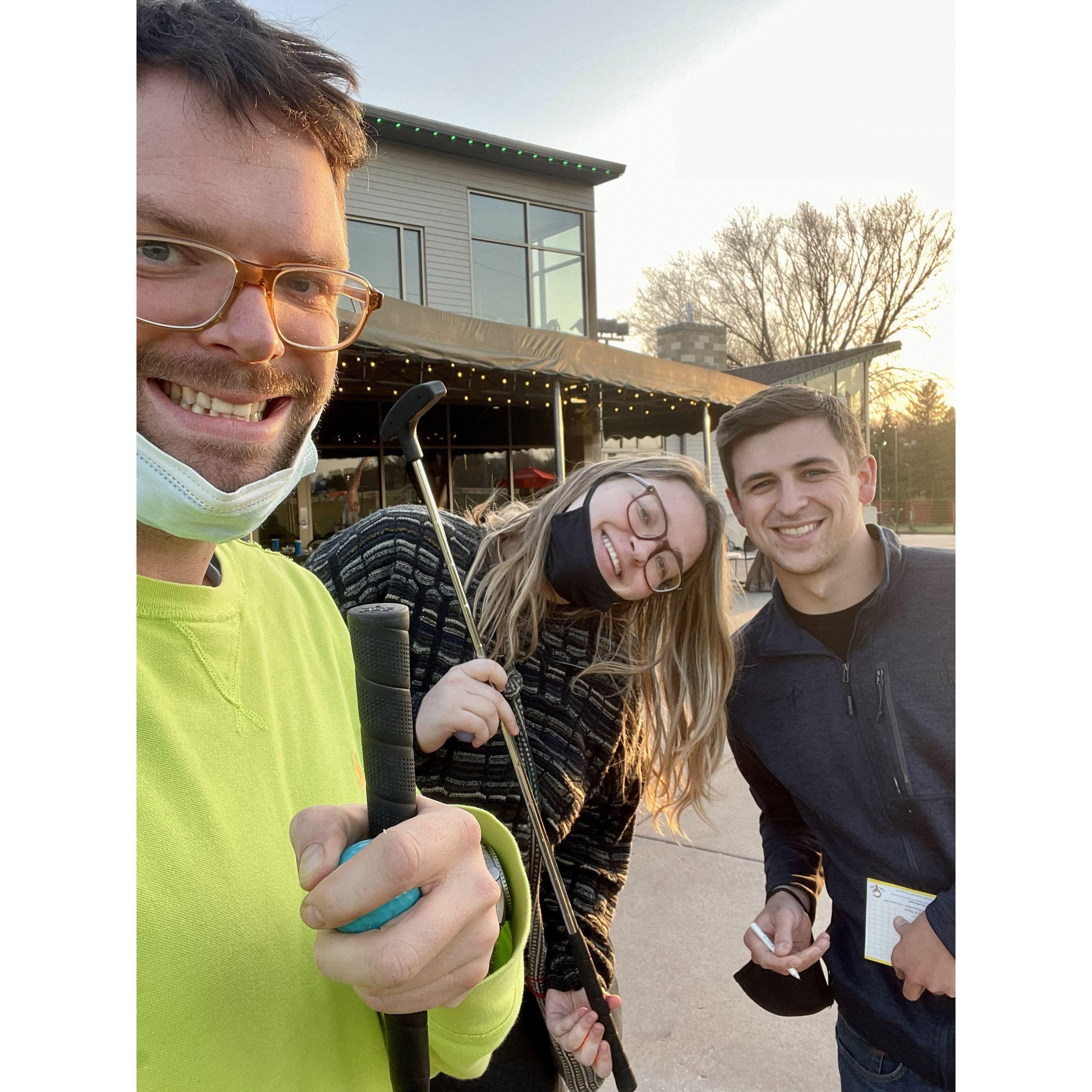 2021 - one of many visits to Madison from Joseph. This was a well-remembered outing to mini golf (for many reasons......)