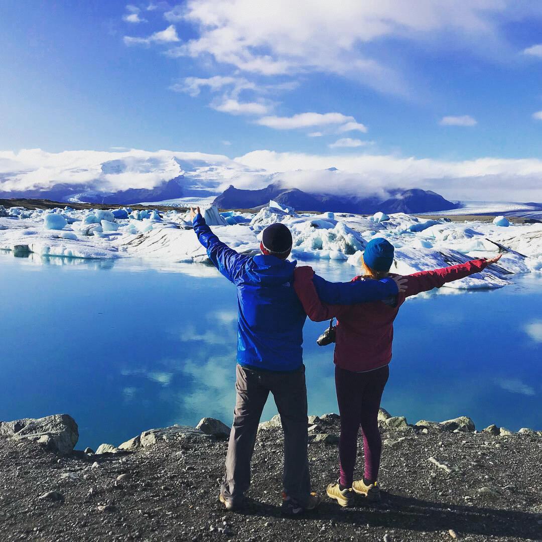 Jokulsarlon Glacier Lagoon in Iceland, October 2017