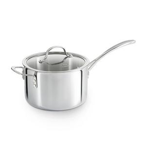 Calphalon Tri-Ply Stainless Steel 4-1/2-Quart Sauce Pan with Cover