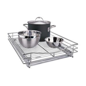 Lynk Chrome Pull-Out Cabinet Drawers