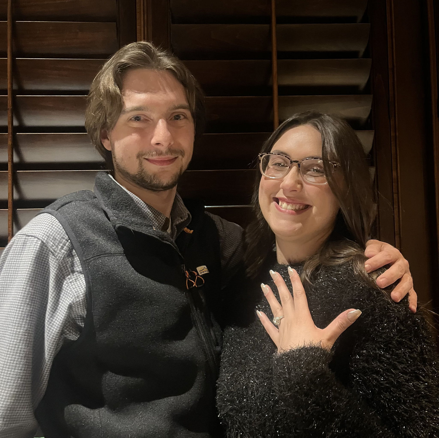 The night we got engaged!