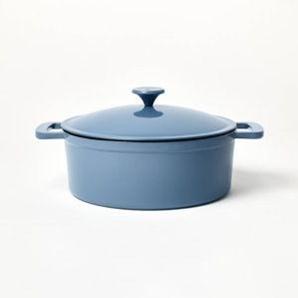 5.5qt Enamel Dutch Oven Blue - Figmint™