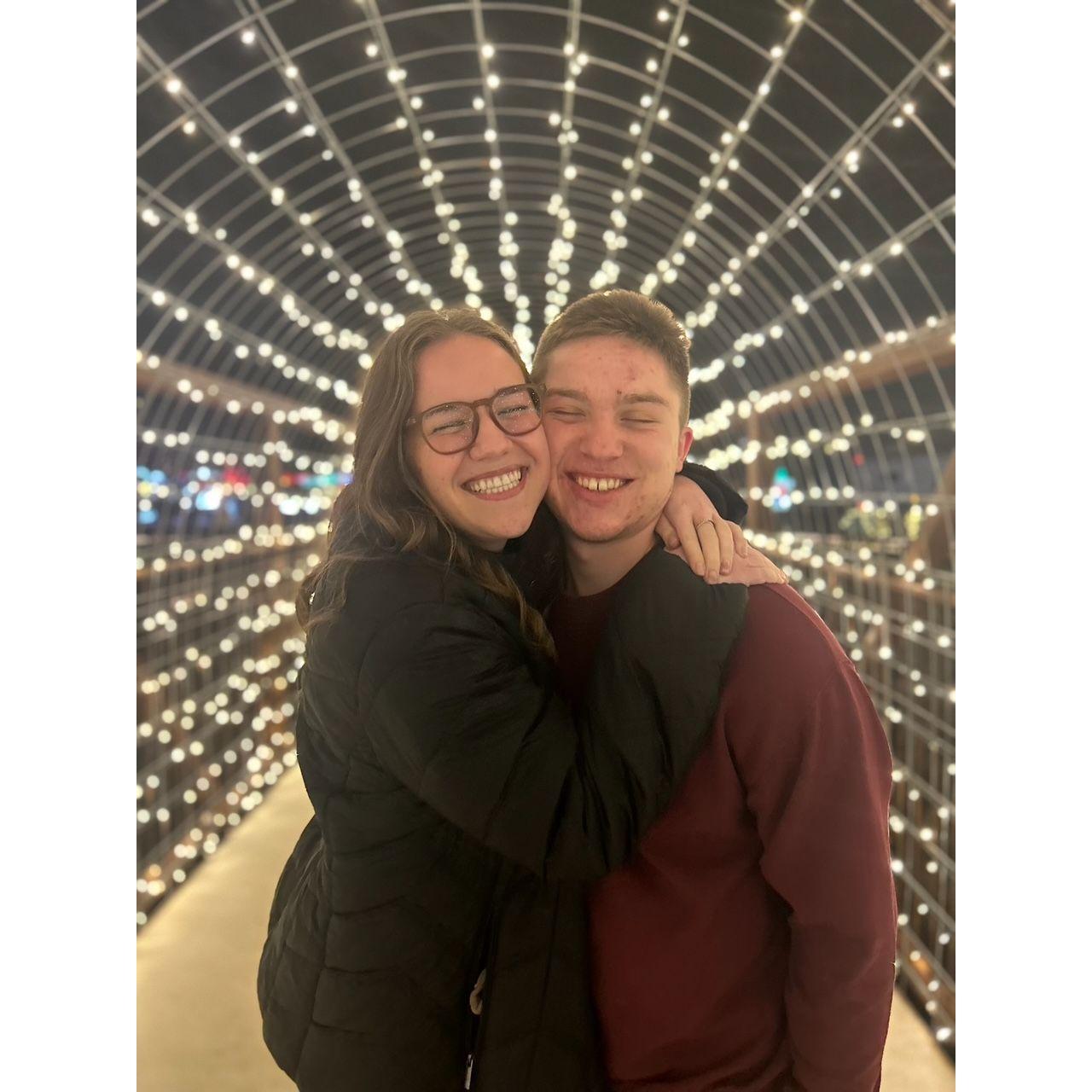 Christmas lights in Batesville with some friends