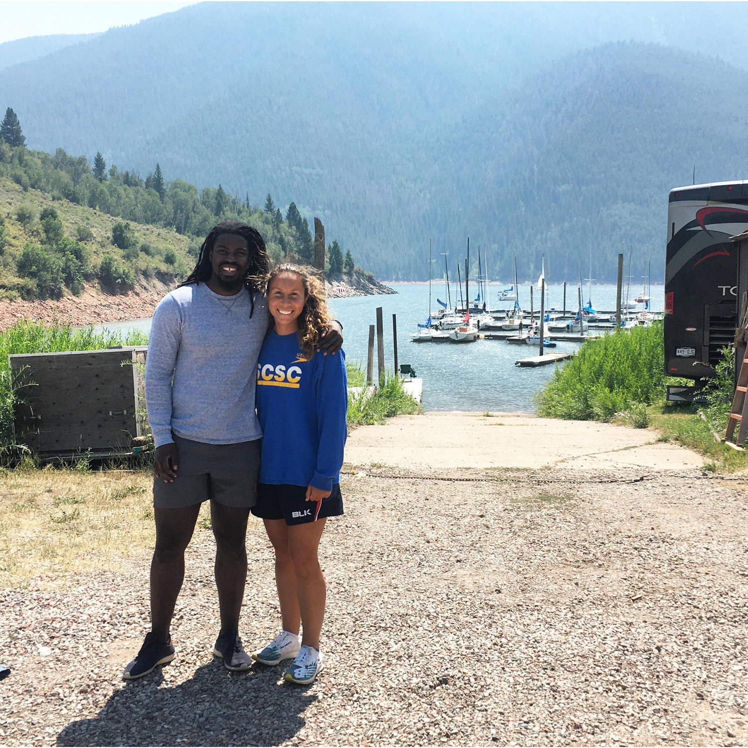 Going boating for the first time by Aspen, Colorado!