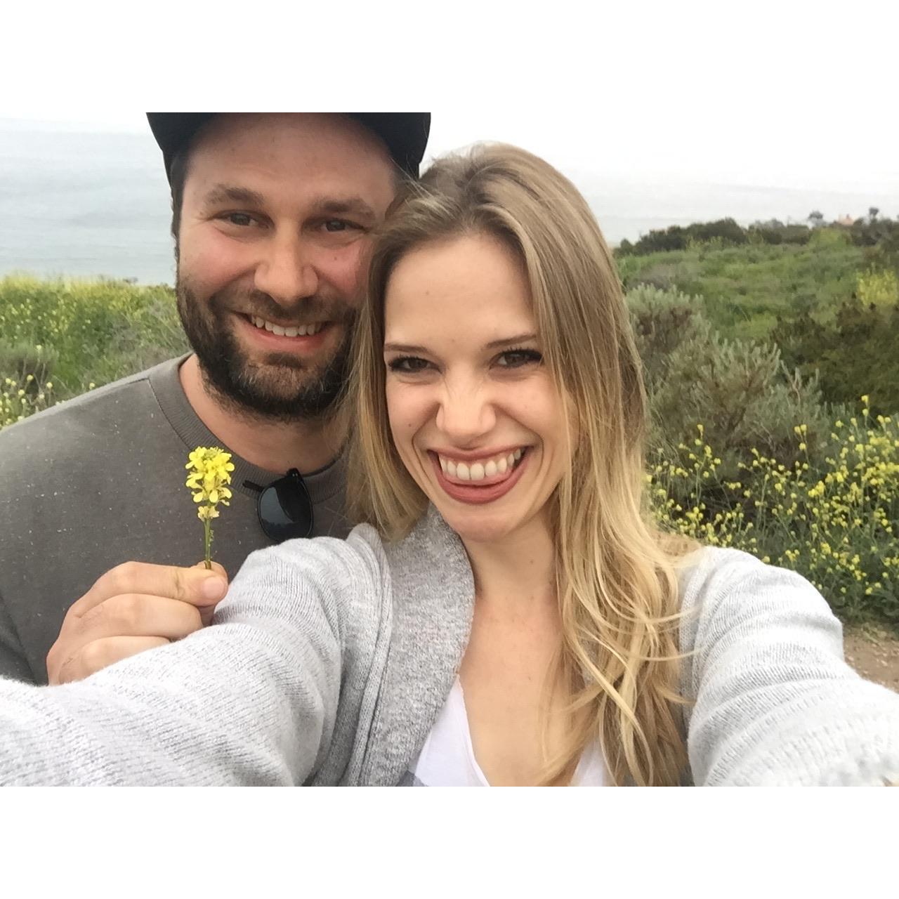 Spoiling Steph with Malibu flowers
