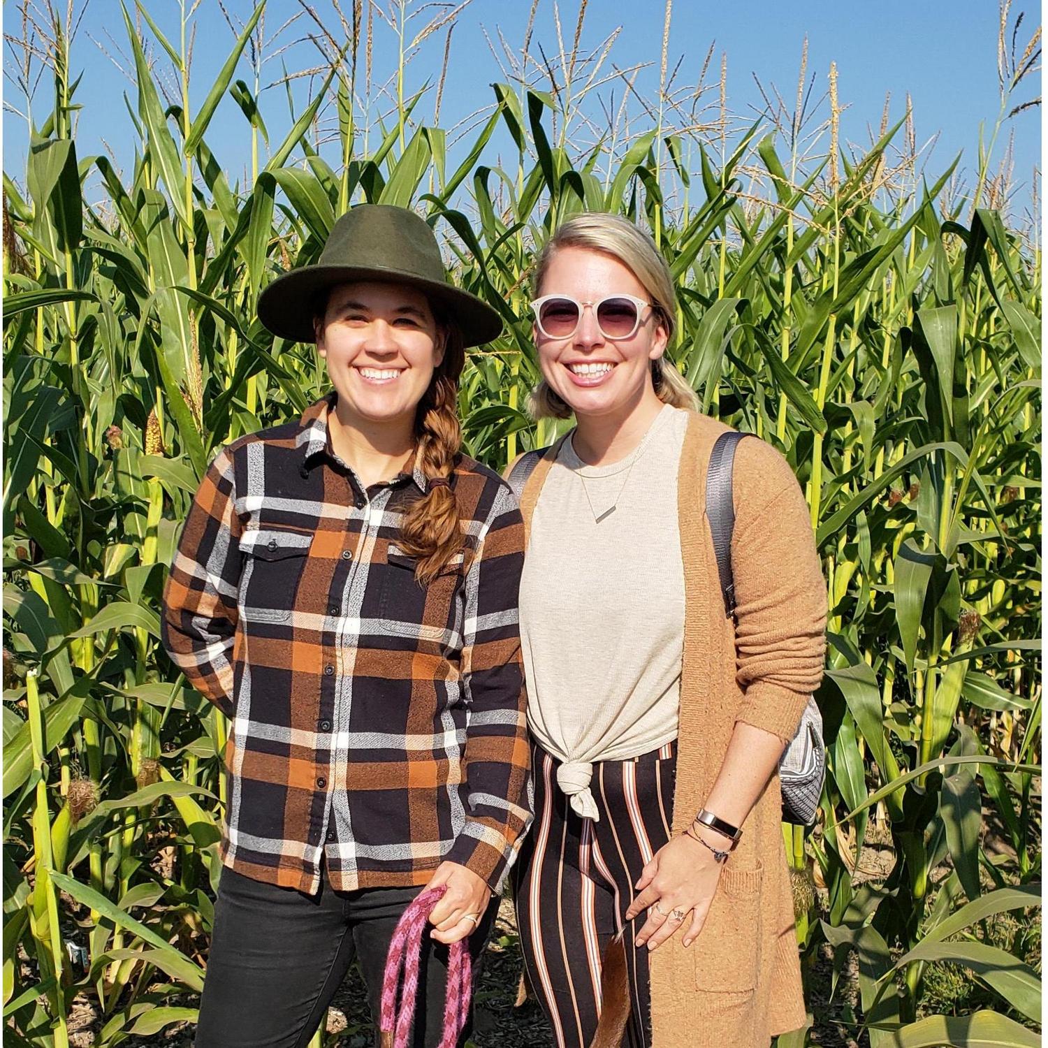 Fall traditions at the pumpkin patch.