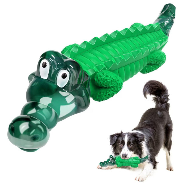 FUUFOME Alligator Chew Dog Toy, Green
