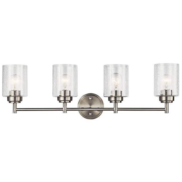 Kichler 45887NI Four Light Bath from the Winslow Collection, 4, Brushed Nickel