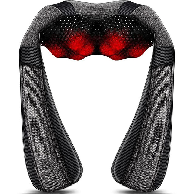 Back Massager Neck Massager with Heat, Neck and Back Massager, Shiatsu Shoulder Massager Gifts for Neck, Back, Muscle Pain Relief, Presents Idea for Thanksgiving, Christmas, Fathers Day, Mothers Day