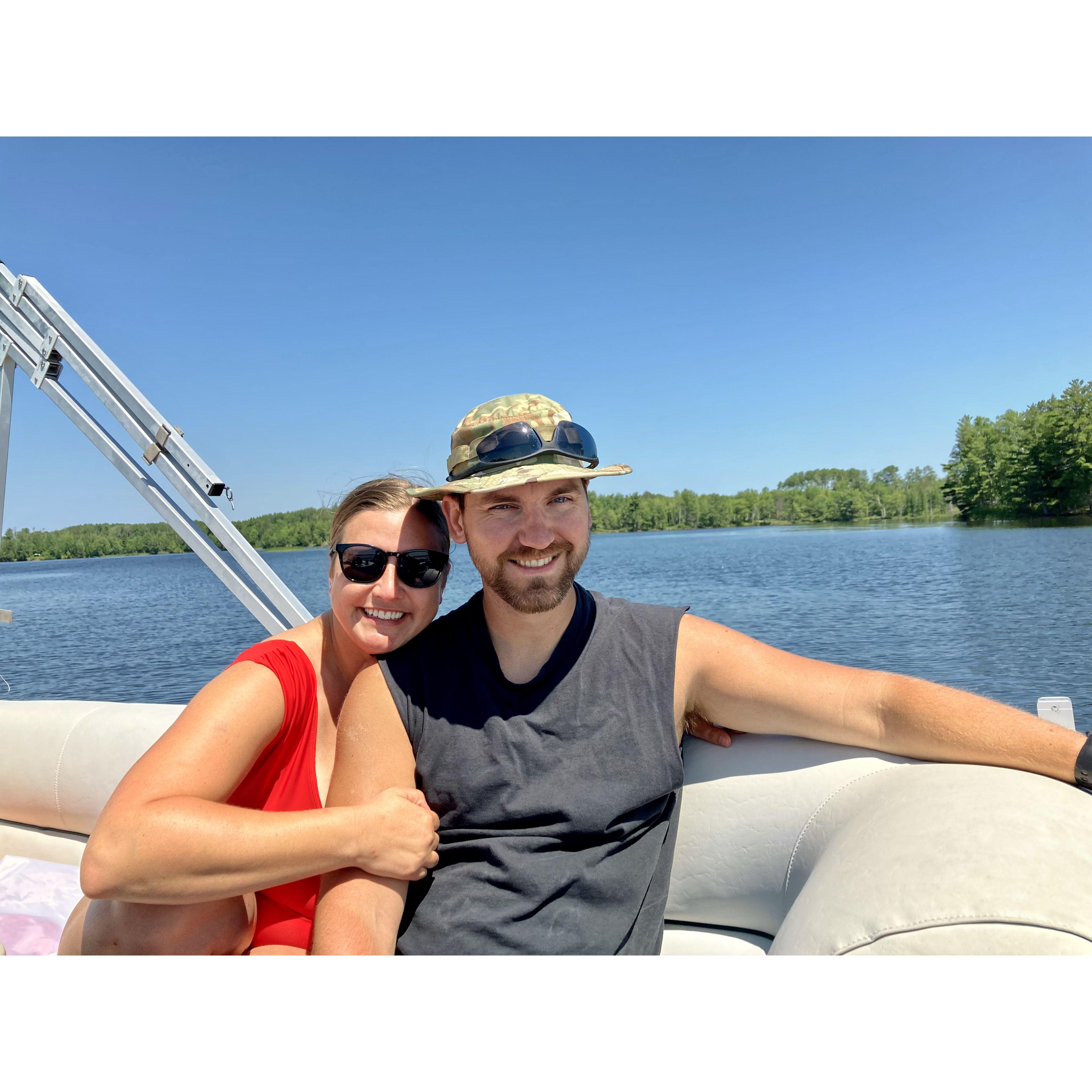 first official couples pic - Chippewa Flowage, Wisconsin. Summer 2022.