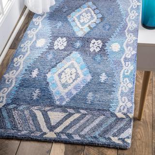 Hand Tufted Tribal Diamond Valene Runner