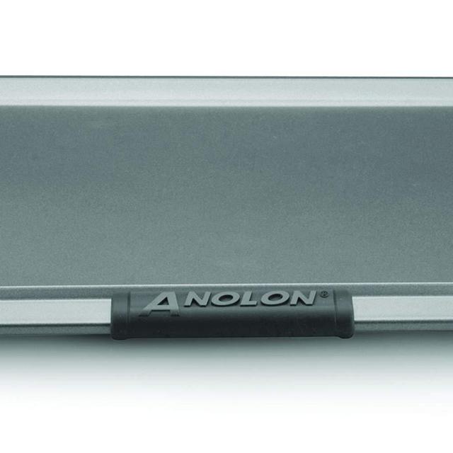 Anolon 54717 Advanced Nonstick Bakeware with Grips, Nonstick Cookie Sheet / Baking Sheet - 14 Inch x 16 Inch, Gray