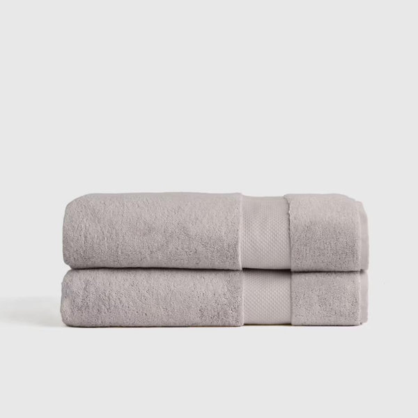 Turkish Ultra Plush Bath Sheet (Set of 2) - Grey