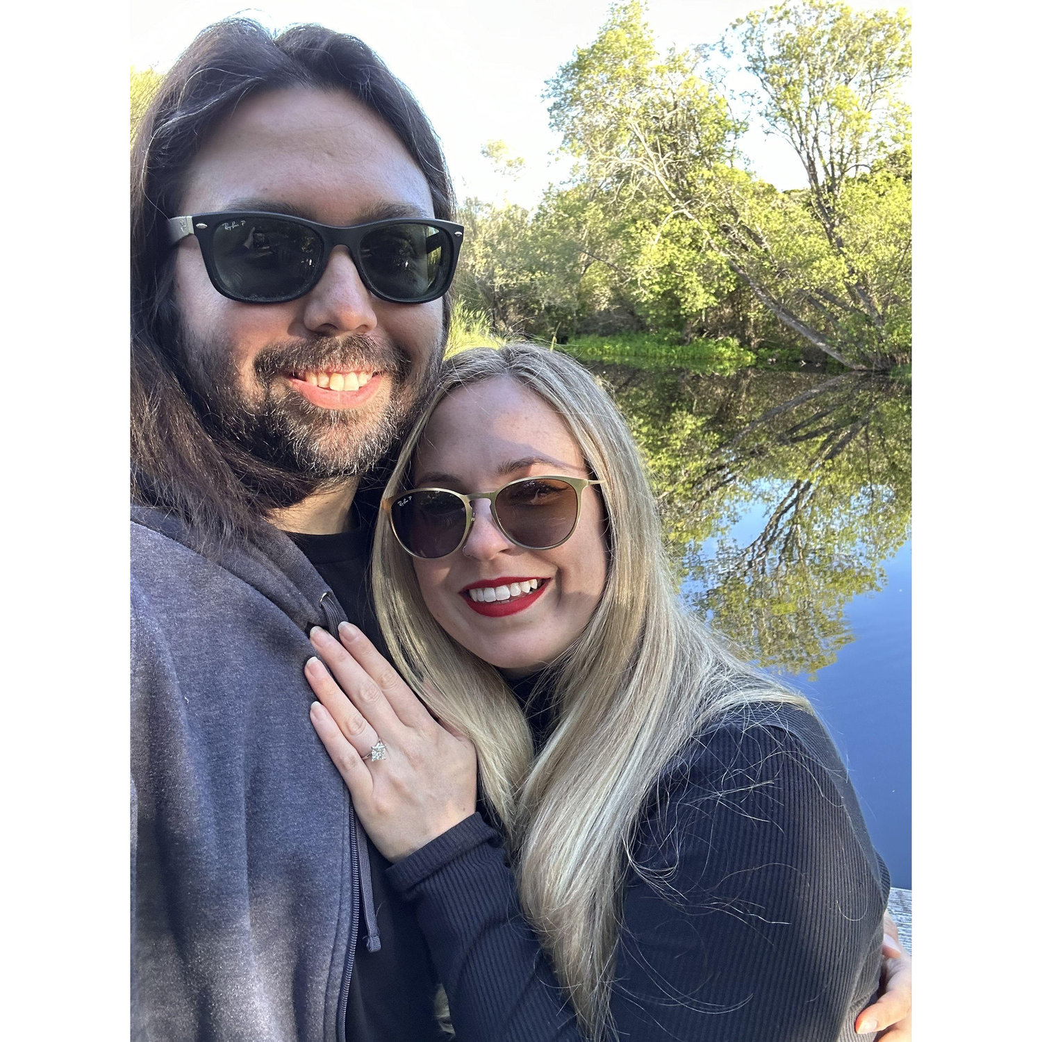 Where Chris proposed- Frog Pond in Monterey April 2024