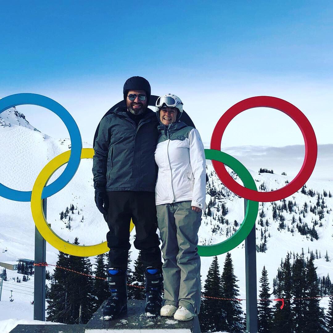 Skiing in Whistler, BC Canada