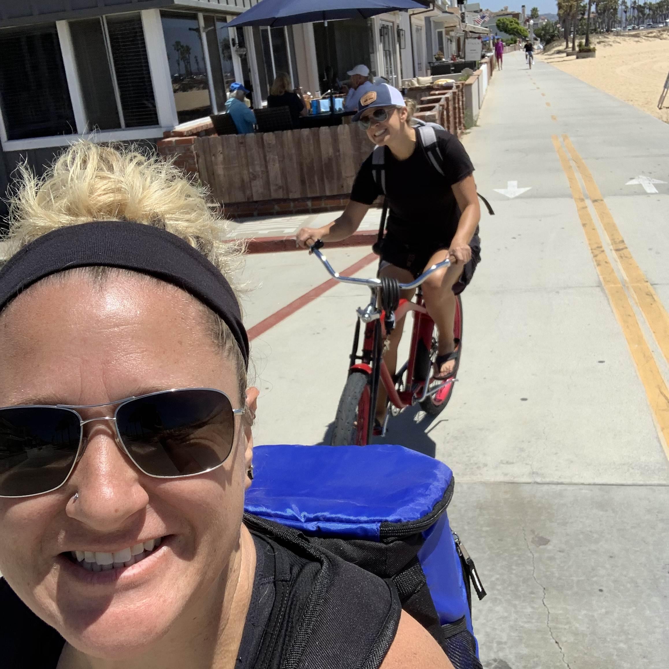 Bike riding in Balboa Beach
August 2020