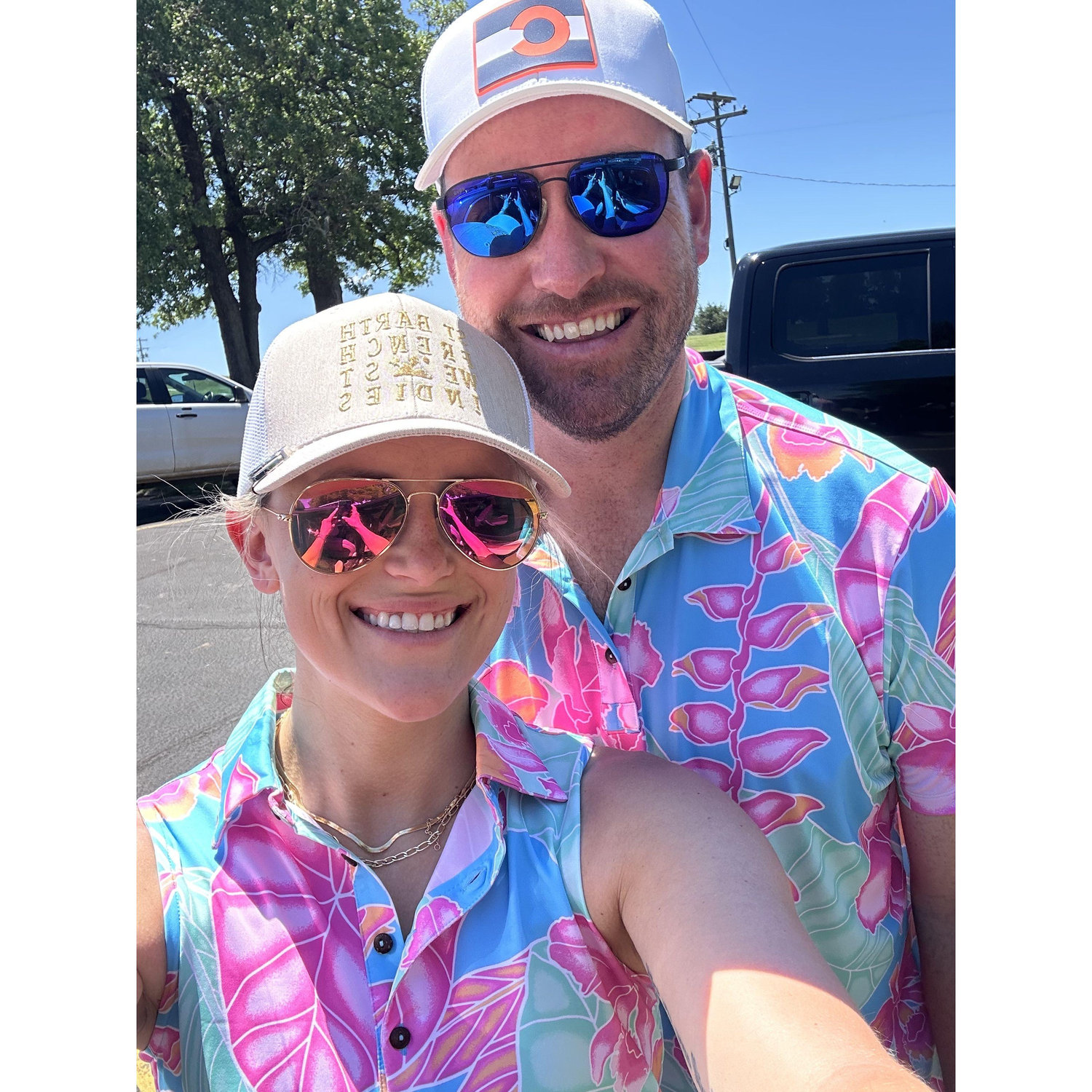 Matching golf shirts! - Oklahoma - May 2024