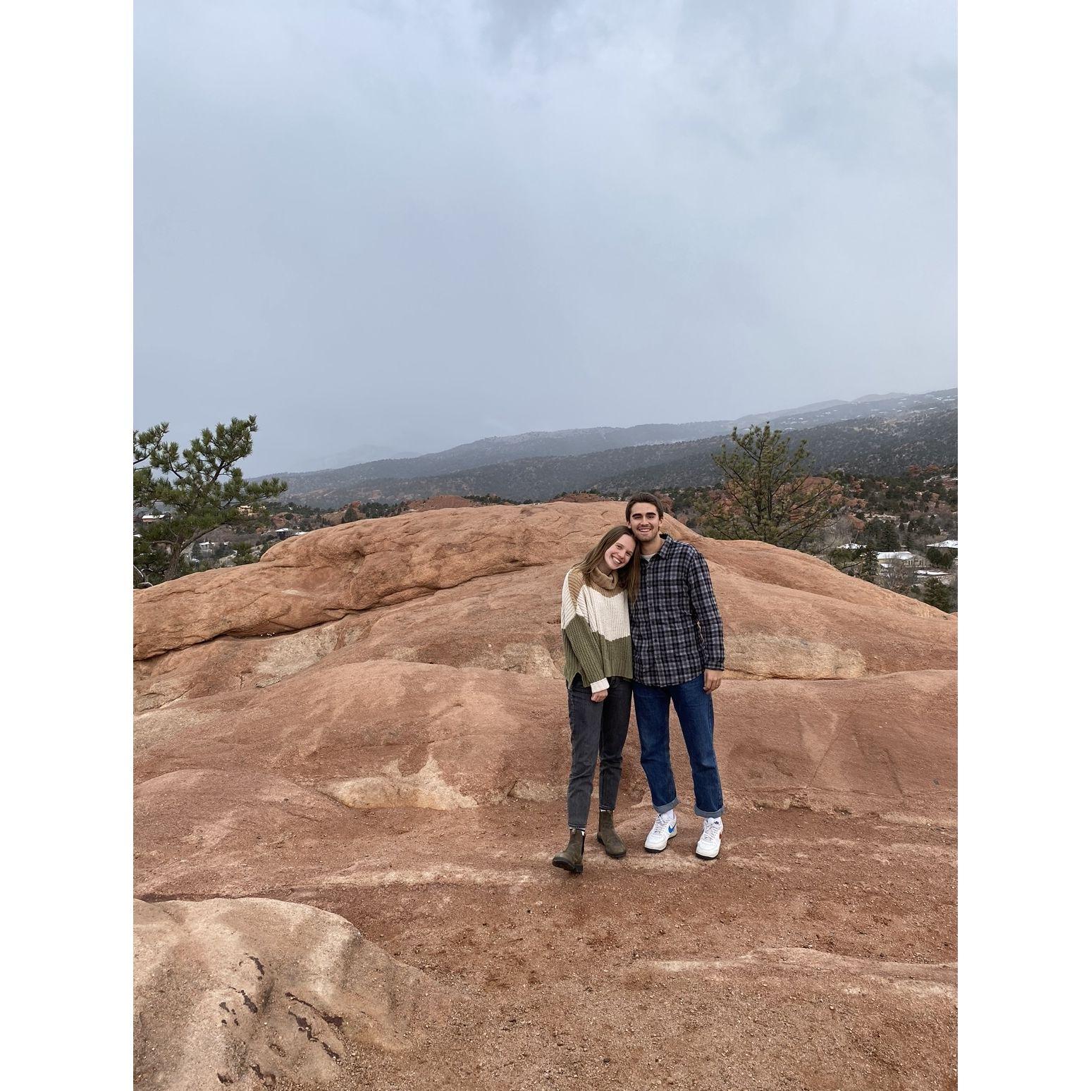 Our first date in Colorado Springs! We accidentally watched a wedding at the top of Garden of the Gods!
November 24, 2021.