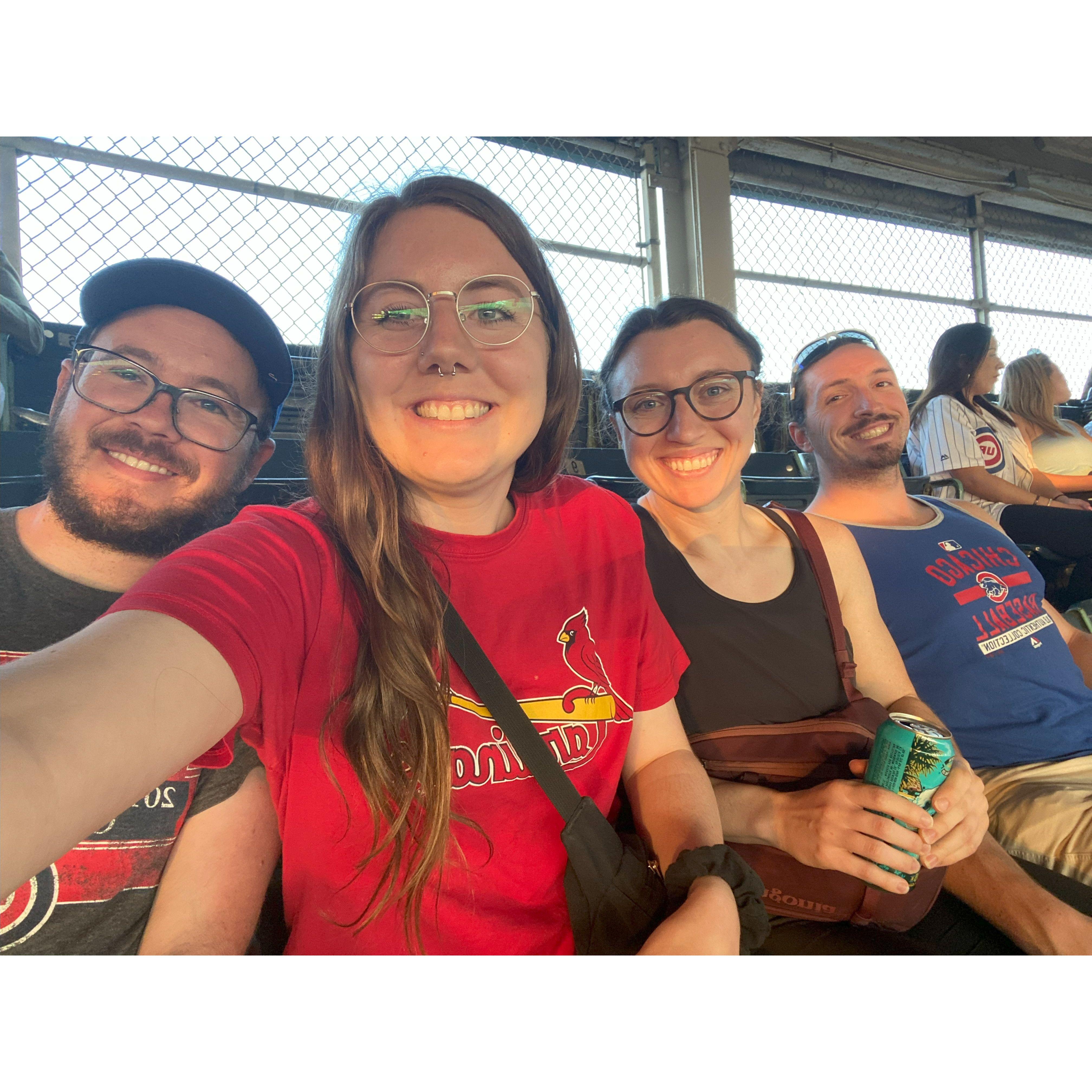 Cardinals vs Cubs game at Wrigley Field!