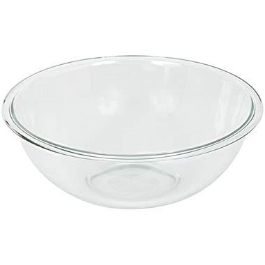 Pyrex Prepware 4-Quart Rimmed Mixing Bowl, Clear