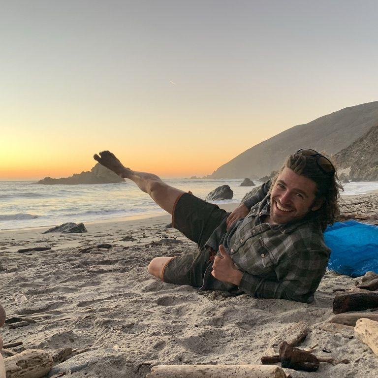 Our first camping trip together up in Big Sur