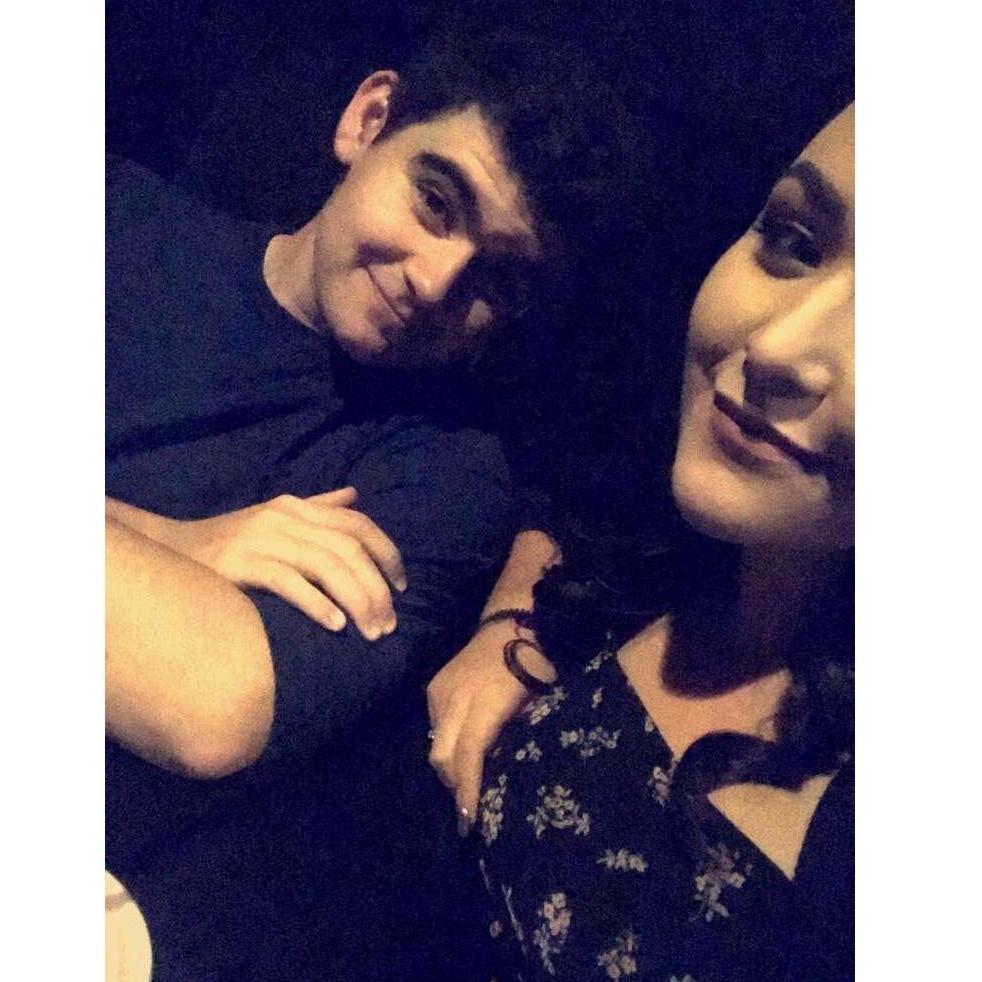 Our first picture together, taken on our first date to go see "Avengers: Infinity War."