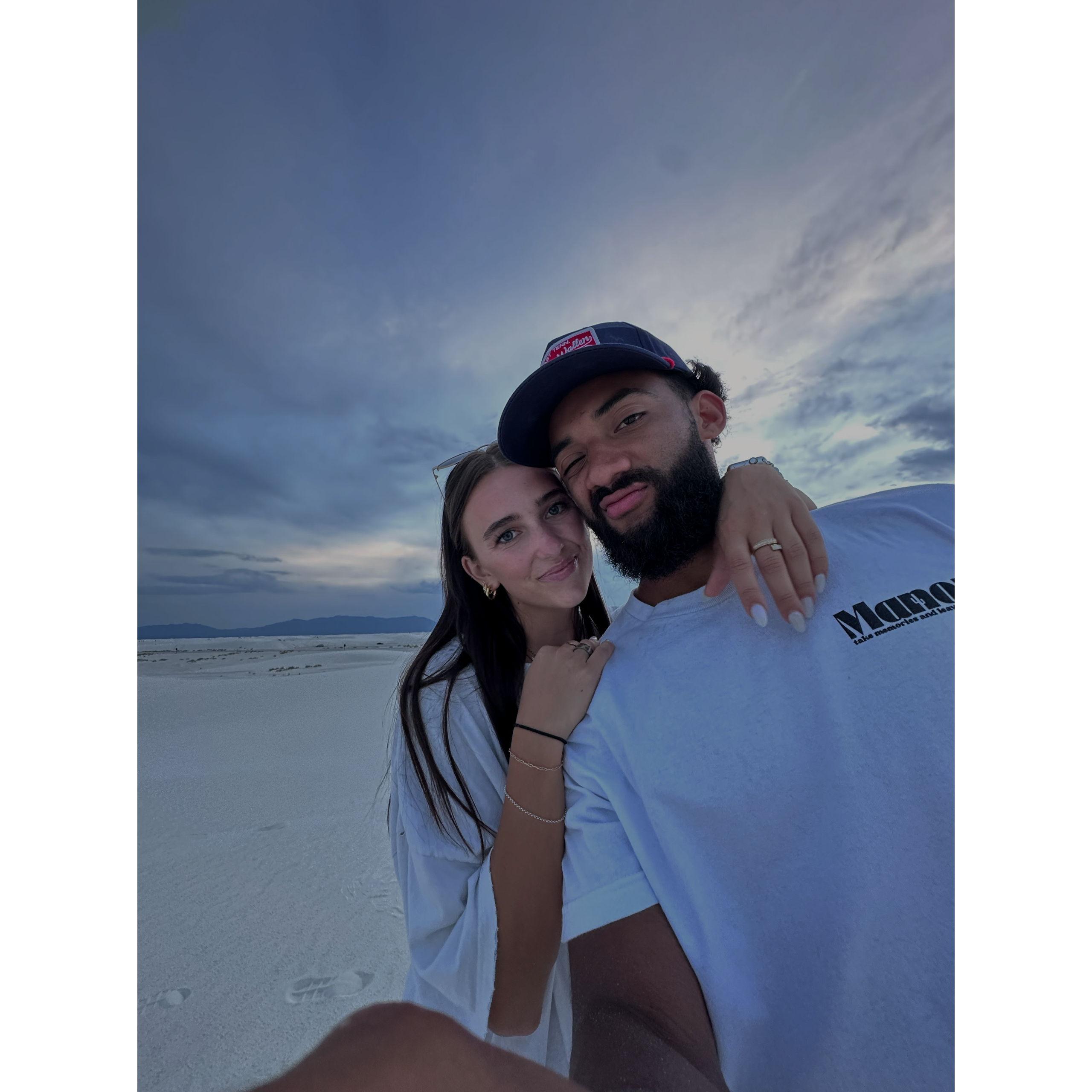 "first" time at the white sands ;)