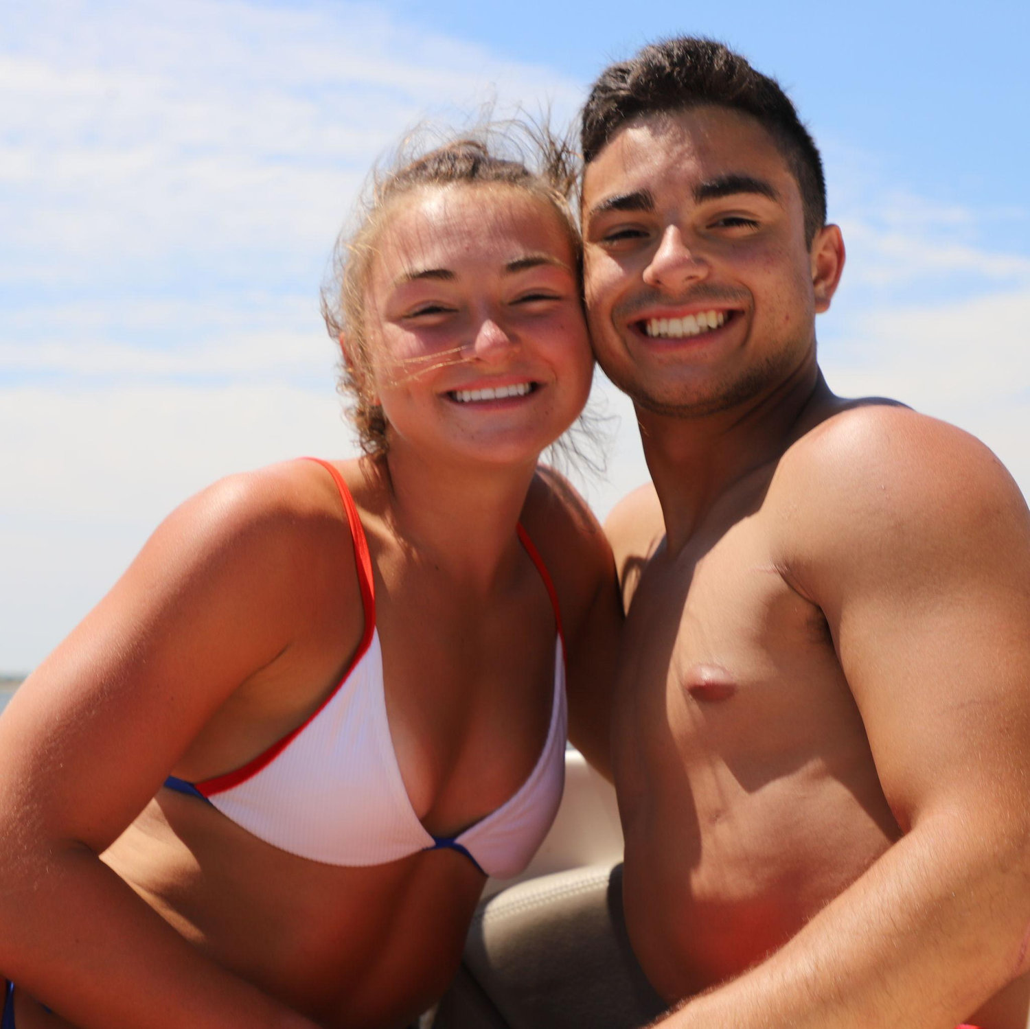 First time on the lake together!