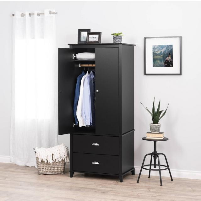 Yaletown Armoire Black - Prepac