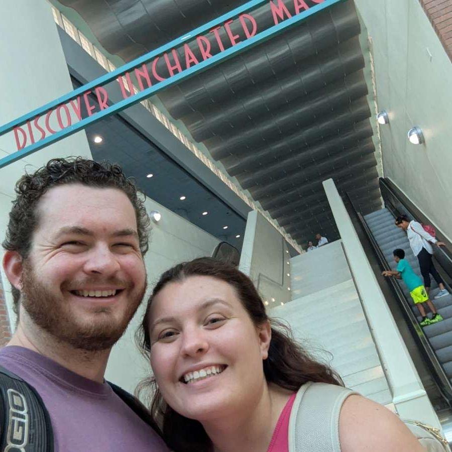 This was taken just before getting on our first cruise! We found out we LOVE cruises!!
